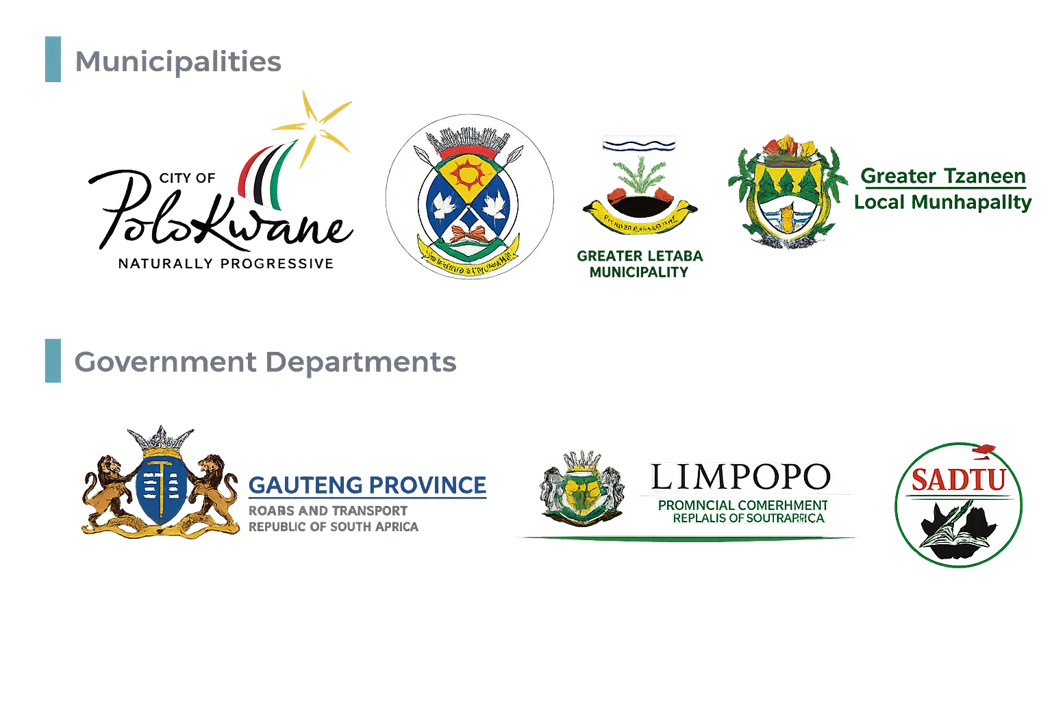 Municipalities and government departments partnering with Tsheko Wellness Center: Greater Letaba, Greater Tzaneen, Gauteng Province, Limpopo Provincial Government, SADTU